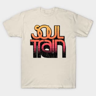 soul train retro yellow crack plastisol T-Shirt